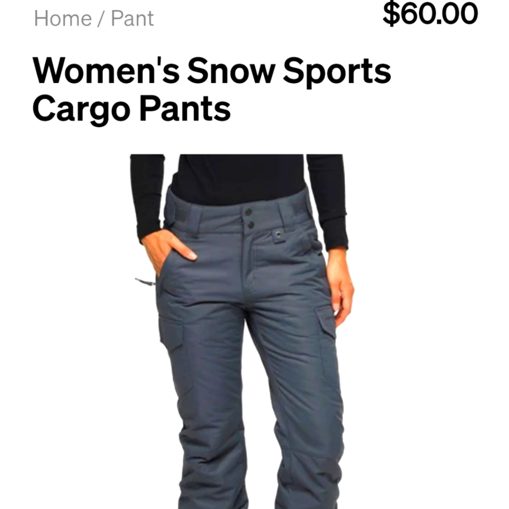 Women's Arctic snow cargo pants